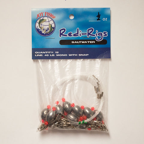 Redi-Rigs Monofilament with Snap (Weighted)