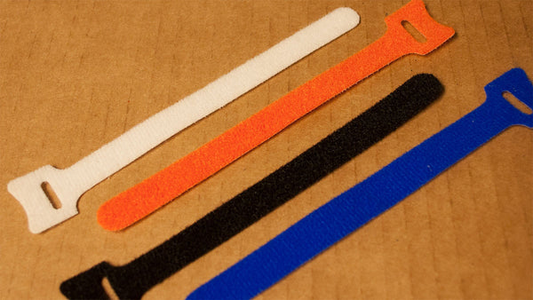 Grip Cable Ties - Reusable Velcro Self Securing Ties Mixed Colors (100 count)