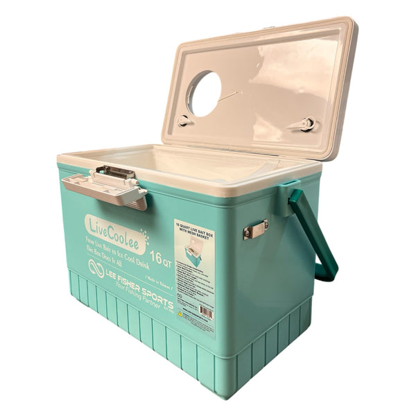BAIT BOX COOLEE WITH MESH HOLDER- 2 sizes available