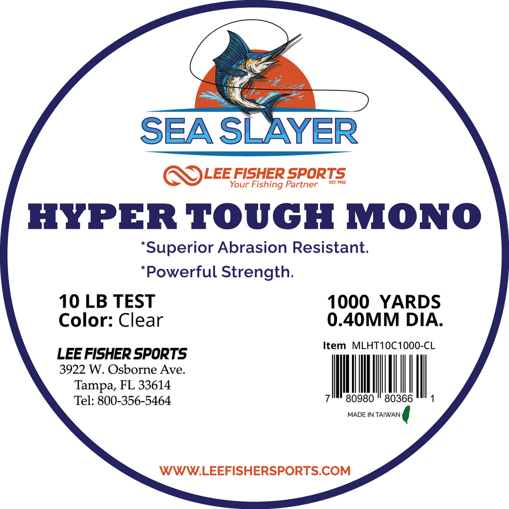 SEA SLAYER HYPER TOUGH FISHING LINE MONO -SUPERIOR MONO FISHING LINE F – LEE FISHER SPORTS SEA SLAYER HYPER TOUGH FISHING LINE MONO -SUPERIOR MONO FISHING LINE F – LEE FISHER SPORTS
