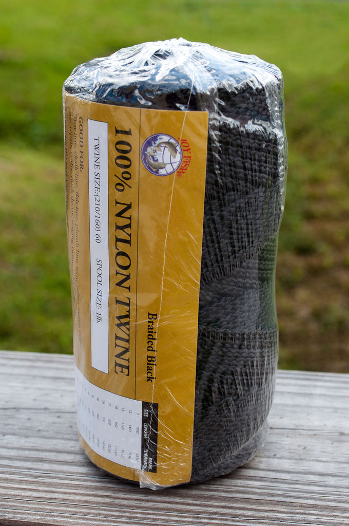 Black & Tarred Braided Nylon Twine 1 Lb. Spool – LEE FISHER SPORTS
