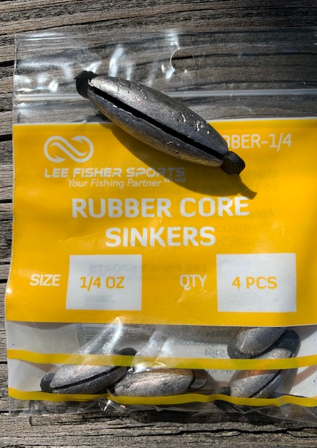 Rubber Core Sinkers 12 bags in a box