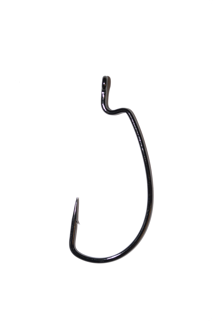 Worm Hook, Size 1/0, Needle Point, Offset Shank, Extra Wide Gap