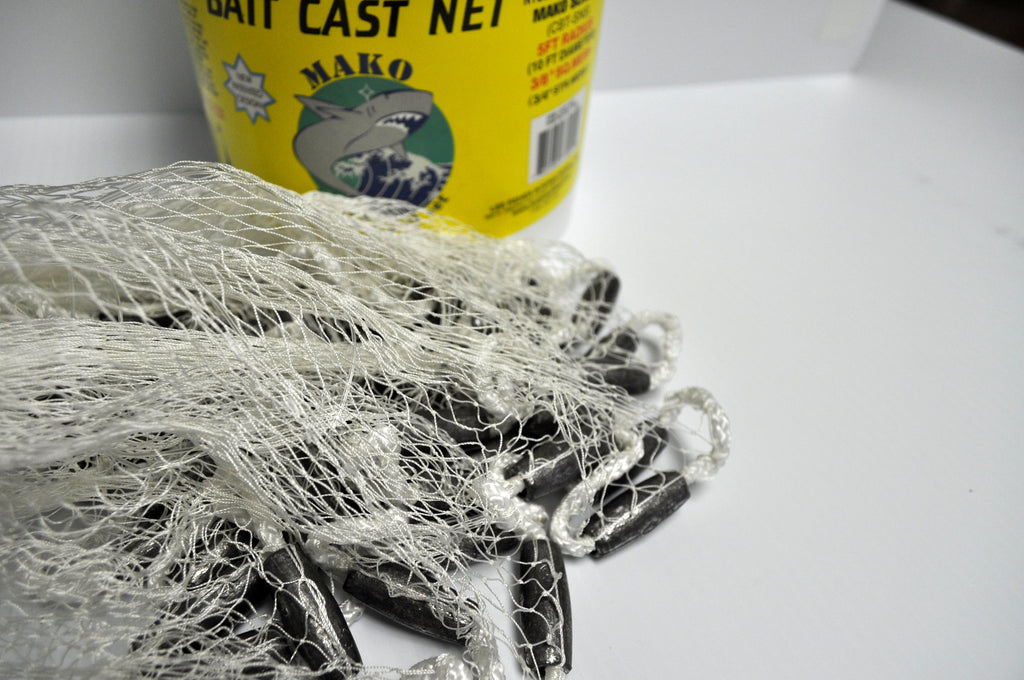 Mako Nylon Bait Cast Nets 3/8 Sq. Mesh – LEE FISHER SPORTS