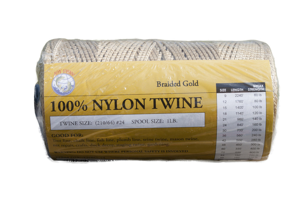 Gold Braided Nylon Twine – LEE FISHER SPORTS
