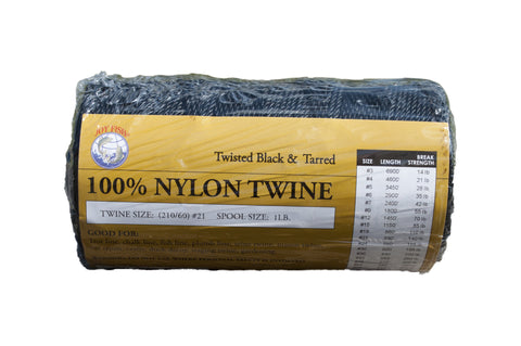 Black and Tarred Nylon Braided Twine #42
