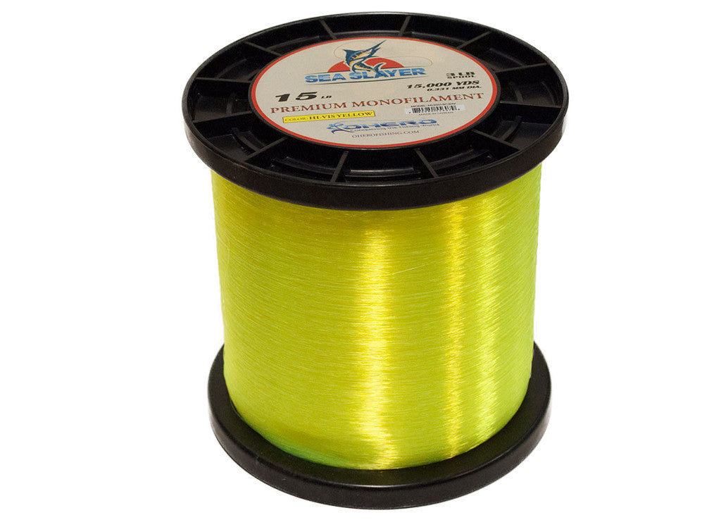 amazon thin mono fishing line Sea Slayer Premium Monofilament HI-VIS – LEE FISHER SPORTS