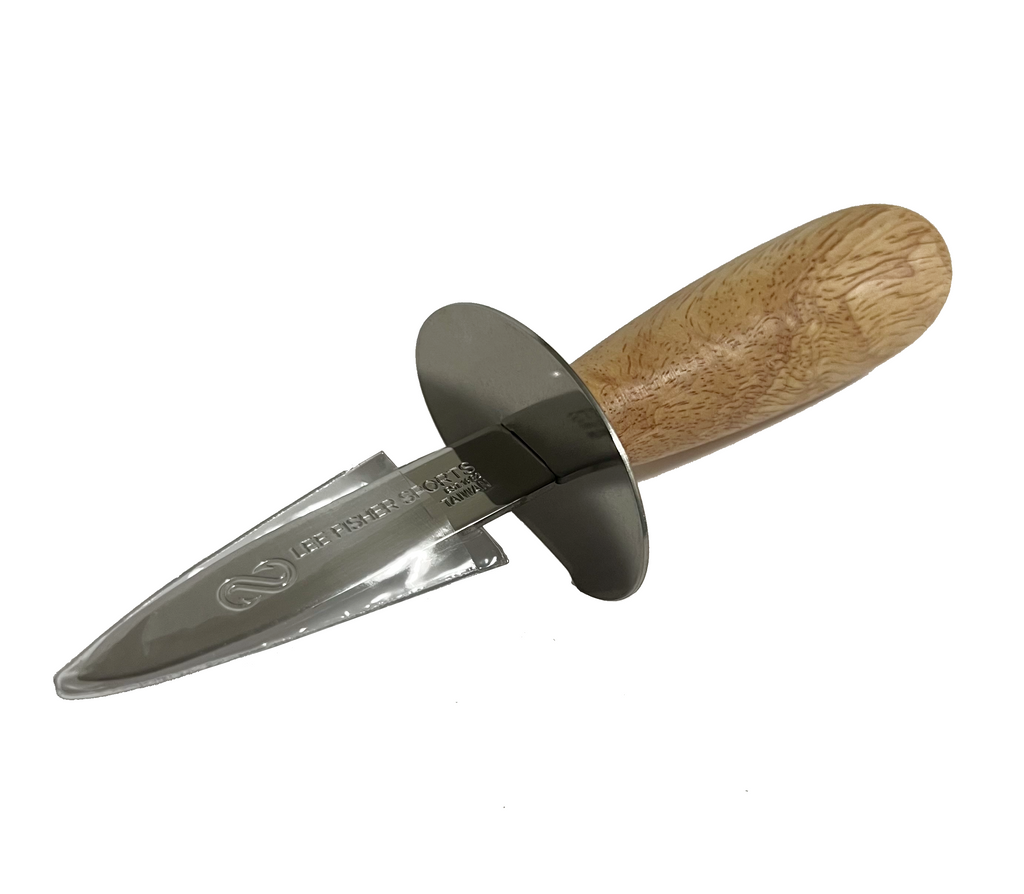 OYSTER KNIFE WOOD HANDLE CLASSIC STYLE ECONOMY 3-1/2 INCH