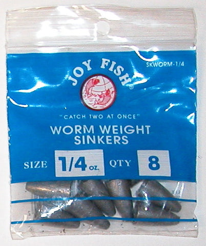 Worm Weight Sinkers – Box (12 Pack)