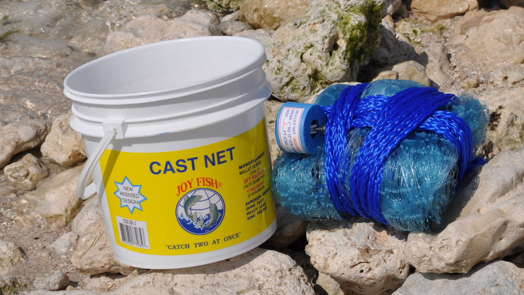 colorful fishing net casting Joy Fish Mullet Cast Net 1" Sq. Mesh – LEE FISHER SPORTS