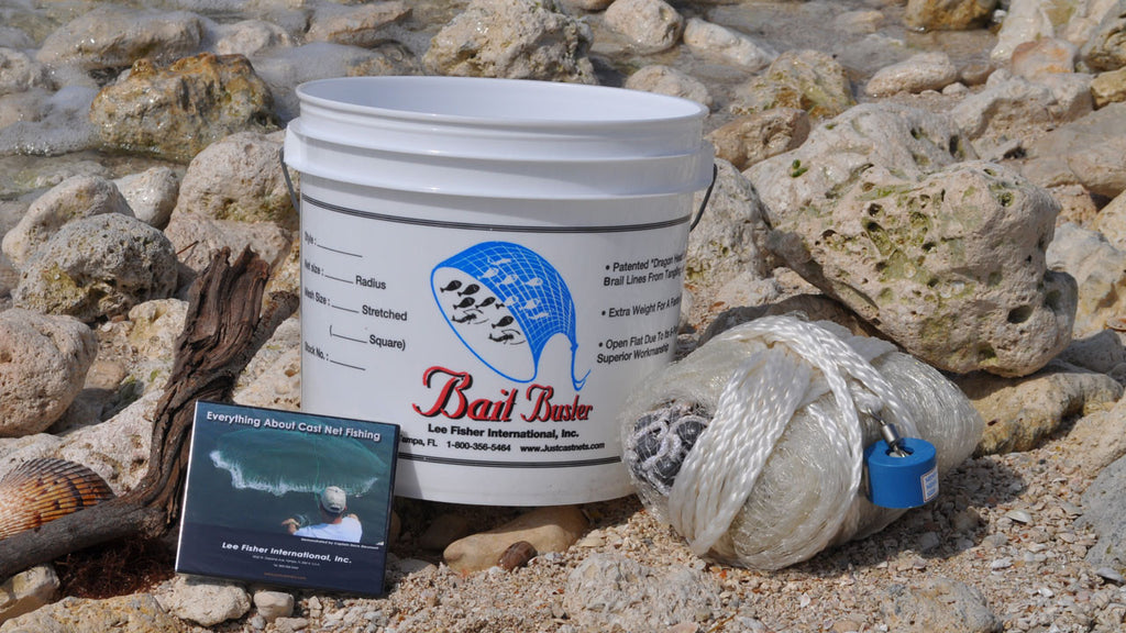 Bait Buster Menhaden Cast Nets 5/8" Sq. Mesh LEE FISHER SPORTS Bait Buster Menhaden Cast Nets 5/8" Sq. Mesh LEE FISHER SPORTS