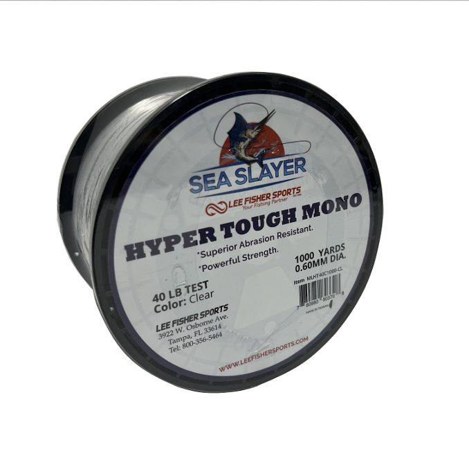 Sea Slayer-HYPER TOUGH MONO  Premium Monofilament Fishing Line, 1000 Yards package